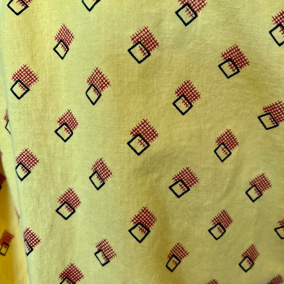 70's Retro Short Sleeve Shirt - Geometric Print - Size Large - Picture 8 of 9